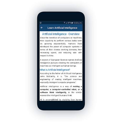 Learn Artificial Intelligence 5 تصوير الشاشة