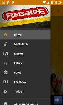 RBD Letras y Musica 1.0 screenshot 1