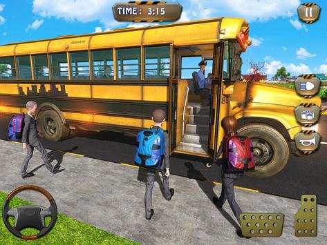 Sopir Bus Sekolah Tinggi: Bus Transport Game screenshot 9