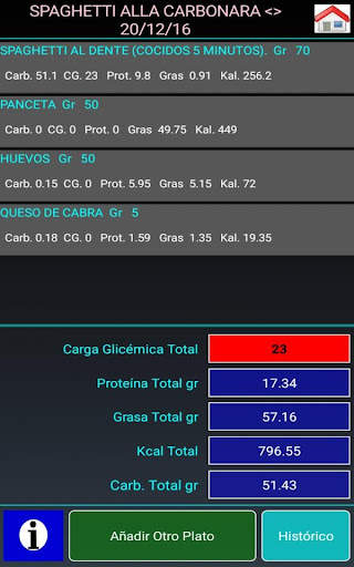 Índice glucém y la carga  Lite screenshot 15