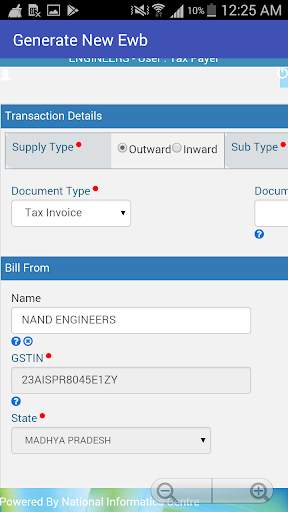 Smart E way bill Generate Mobile screenshot 2