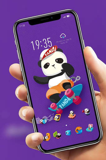 Panda theme for animal best launcher HD V15 Pro screenshot 4