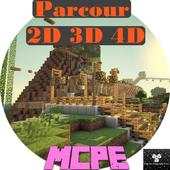 Parkour 2D 3D for Minecraft PE 3.33d
