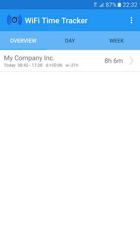 WiFi Time Tracker screenshot 1