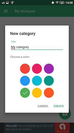 My Notepad screenshot 2