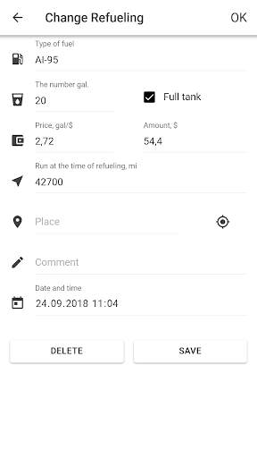 MyCar - Expenses 5 تصوير الشاشة