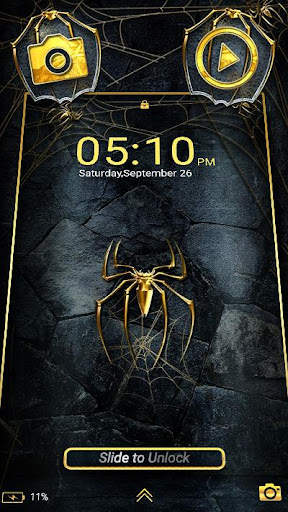 Golden Spider Theme Launcher screenshot 3