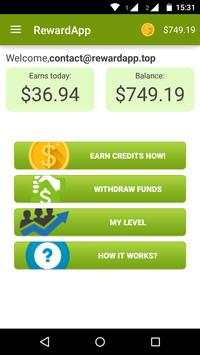 RewardApp - Earn money स्क्रीनशॉट 2