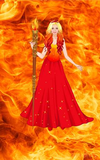 Element Princess dress up game screenshot 2