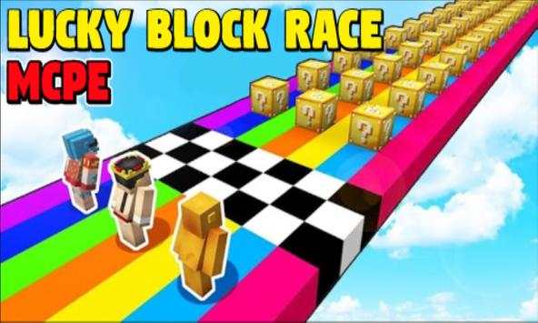 Lucky Block Race Maps for Minecraft PE screenshot 1