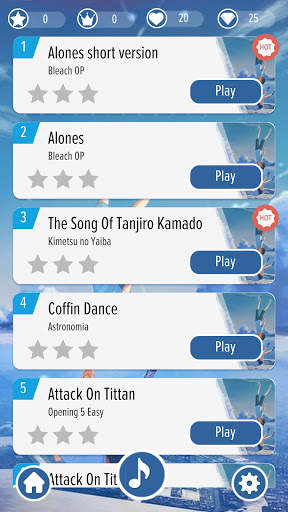 Piano Tiles Anime Music screenshot 4