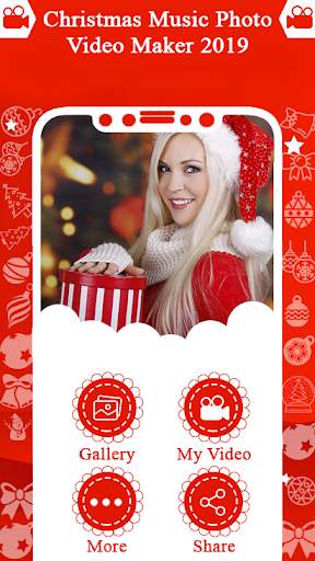 Christmas Music Photo Video Maker 2019 screenshot 1