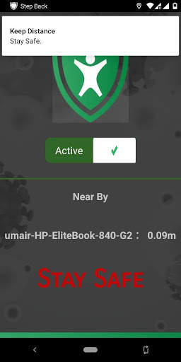 Step Back - Social Distancing Application screenshot 2