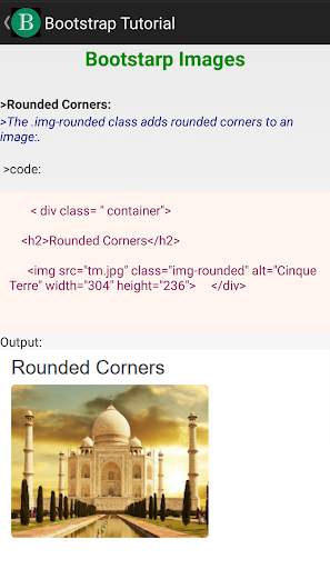 Bootstrap Tutorial offline . скриншот 4