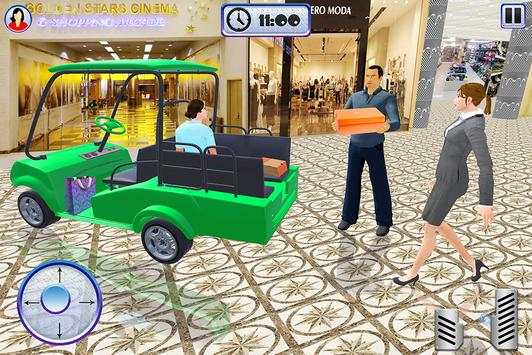 Shopping Mall Taxi Driver Cart Simulator screenshot 11