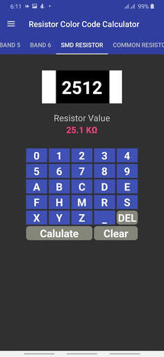 Resistor Color Code Calculator with SMD Resistor screenshot 2