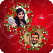 Love Heart Dual Photo Frame 1.3
