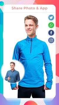 Men Sweatshirt Photo Suit - Photo Montage 4 تصوير الشاشة