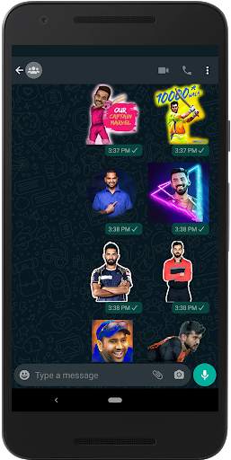 Indian Cricketer Sticker 2020 - WAStickerApps screenshot 3