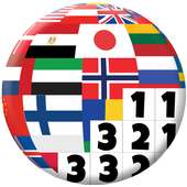 Flags of the World Pixel Art - Color by Number logo