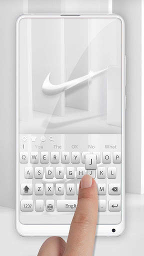Super clean and simple sports keyboard theme screenshot 1