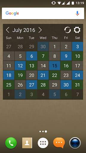 Calendar Widget Light screenshot 1