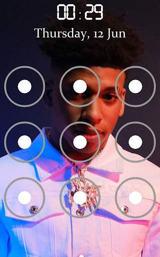 NLE Choppa Pattern Lock Screen screenshot 3