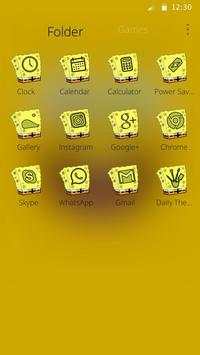 Cute Yellow Cartoon Theme screenshot 7