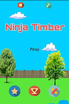 Ninja Timber Games screenshot 2