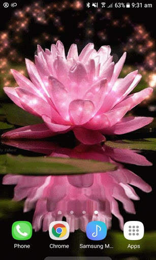 Pink Lotus Live Wallpaper screenshot 3