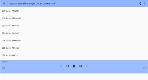 Saud Al Shuraim Complete Quran Offline Mp3 screenshot 3