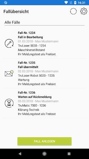 TRUMPF Service App 2 تصوير الشاشة
