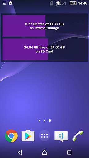 Simple Disk Space Widget screenshot 5