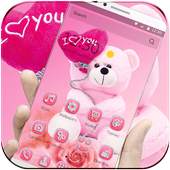 Theme Pink Teddy Bear Love 1.1.4