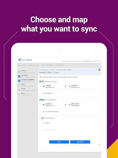 SyncGene Contact Calendar Sync 15 تصوير الشاشة