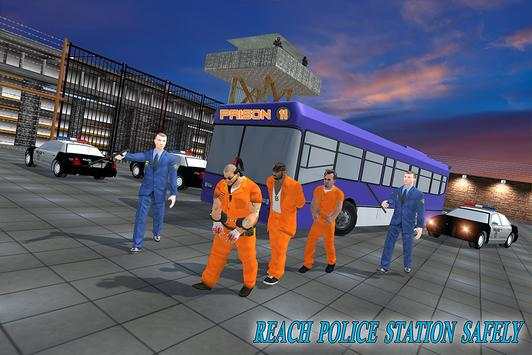 US Jail Police Bus Transport Driving screenshot 17