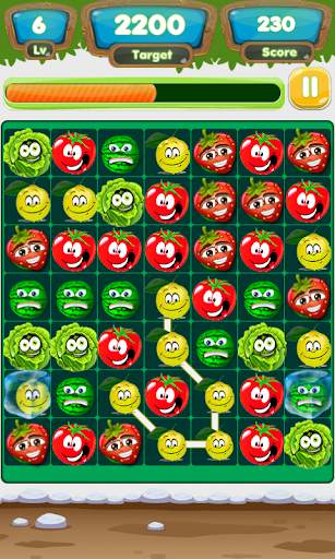 Fruit & Veggies : Link Line Match 3 Puzzle Game screenshot 18
