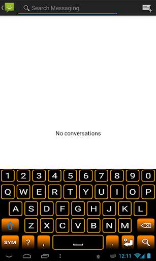Orange Neon Keyboard screenshot 7