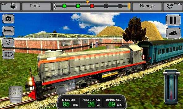 Euro Train Driver Sim 3D - free train driving game screenshot 2