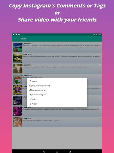 Downloader for Instagram screenshot 9