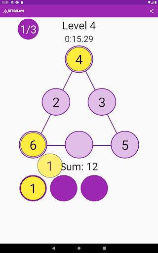 Magic Triangles - Math Puzzles - Aritgram screenshot 21
