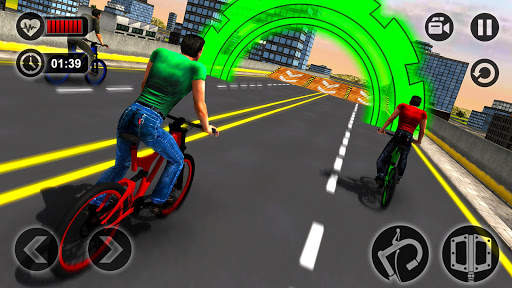 Rooftop Bicycle Stunt Rider 3D screenshot 17