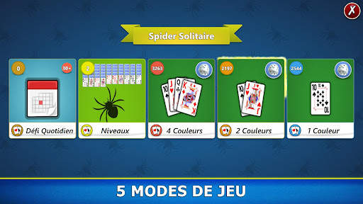 Spider Solitaire Jeu de Cartes screenshot 2