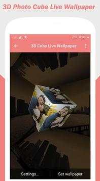 My Pic 3D Cube Live Wallpaper 2 تصوير الشاشة