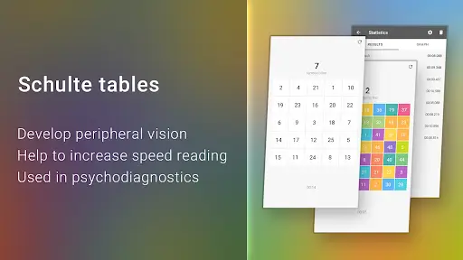 Schulte table: brain training screenshot 1