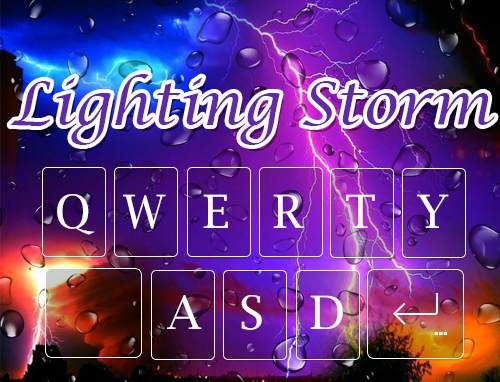 Lighting Storm Theme – Emoji Keyboard ⚡ screenshot 6