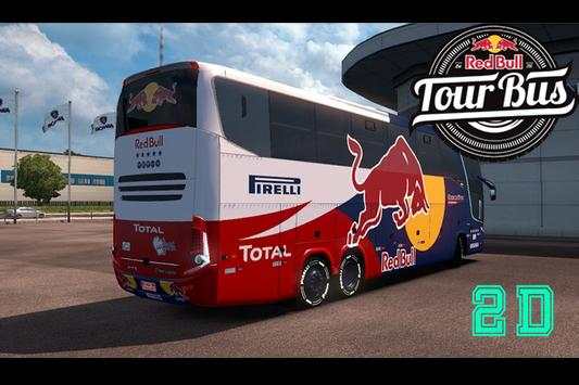Bus Redbull Tourist Simulator screenshot 2