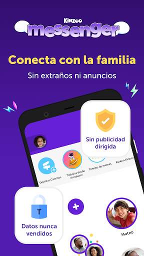 Kinzoo Chat para Familias screenshot 1