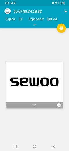 Sewoo Print Service Plugin screenshot 4
