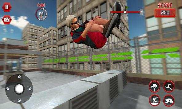 simulador parkour azotea: correr, voltear y rodar screenshot 3